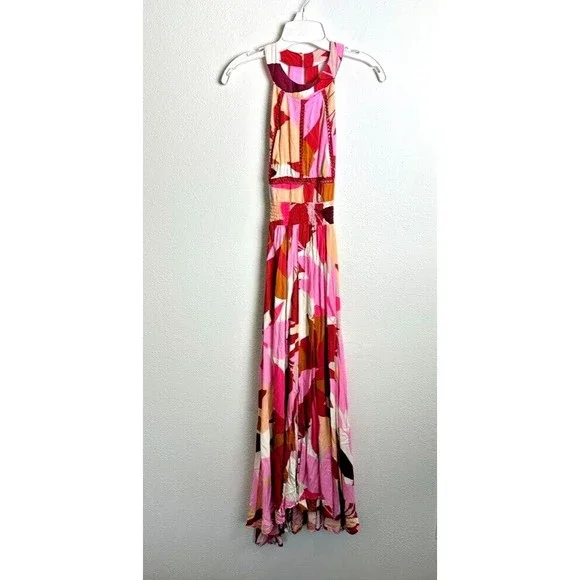 love you most print lace halter maxi dress IRISIA LACE HALTER MAXI DRESS main image 1